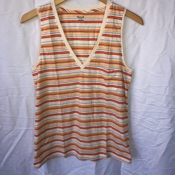 NWT Madewell Whisper V Neck Tank - Picture 1 of 5